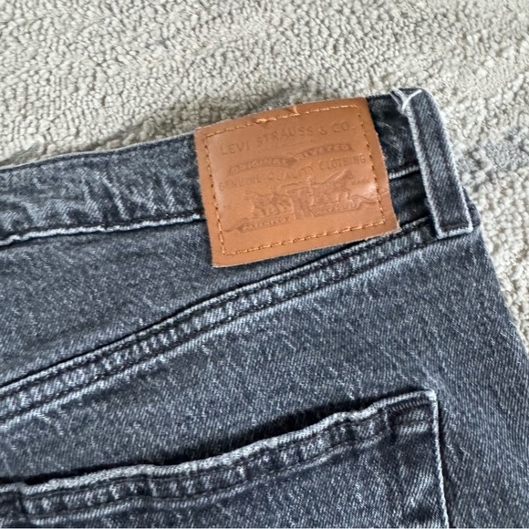 Levi’s jeans premium ribcage straight ankle high rise black button fly 31 - Picture 13 of 15